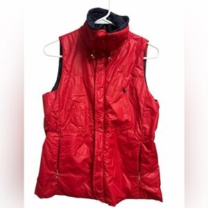 Ralph Lauren Crimson/Navy reversible vest
